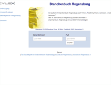 Tablet Screenshot of cylex-branchenbuch-regensburg.de